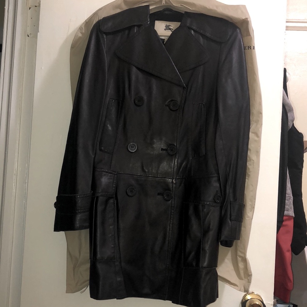 Burberry London Peacoat Leather Jacket BRAND NEW